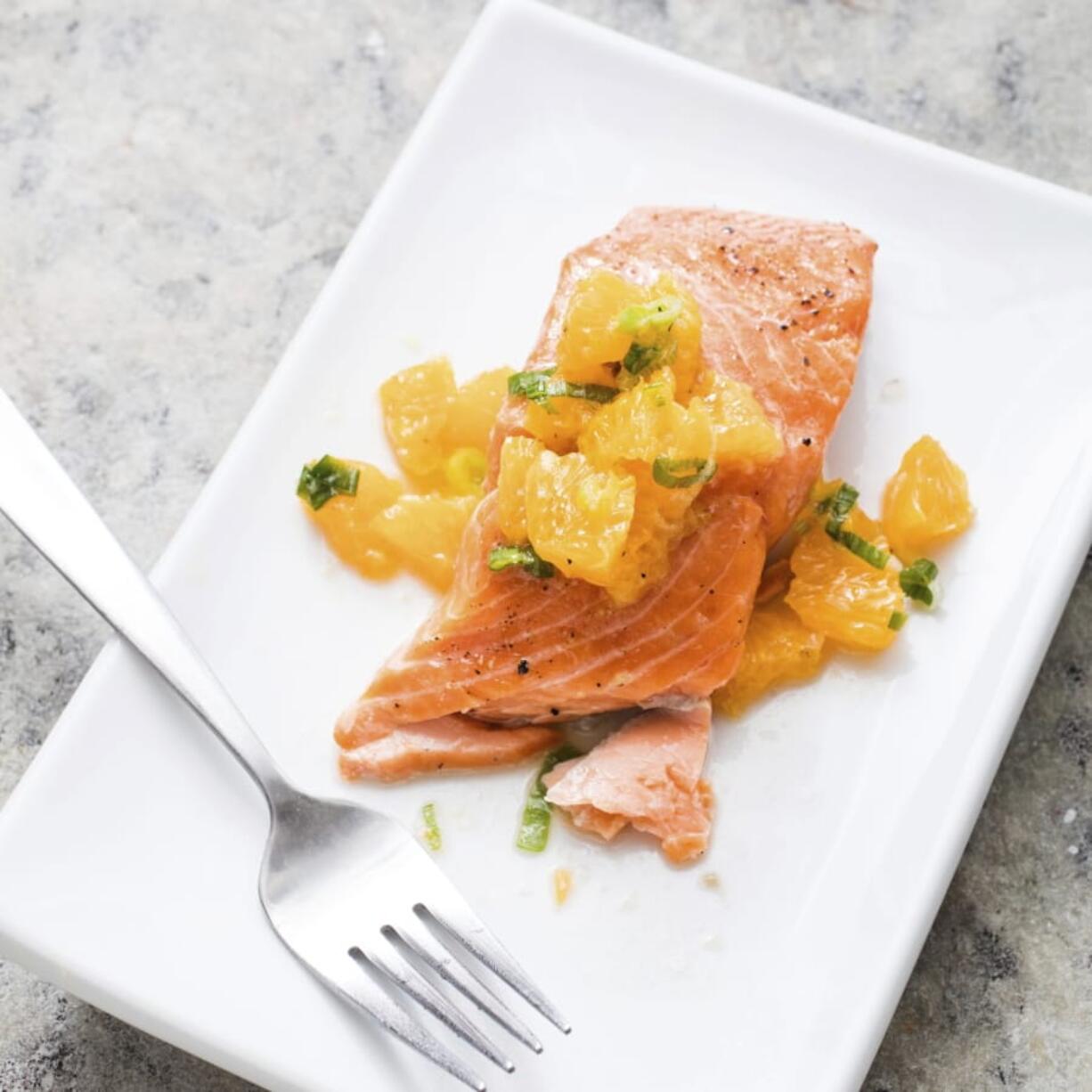 Oven-Roasted Salmon with Relish (Daniel J.