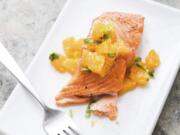 Oven-Roasted Salmon with Relish (Daniel J.