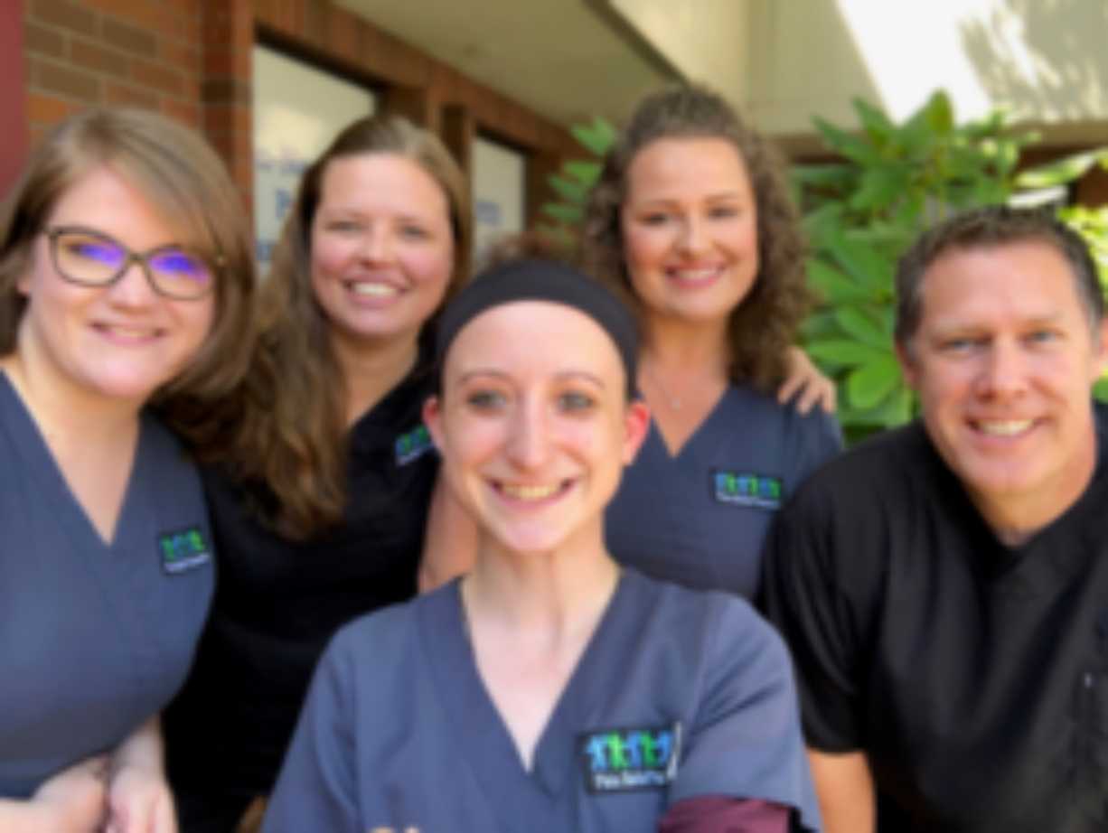 The Pain Relief Partners Team 
Front: Jessie, Raychel, Dr. Kessinger 
Back: Stephanie, Amber