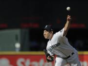 Seattle Mariners starting pitcher Yusei Kikuchi throws against the San Diego Padres during the fourth inning of a baseball game Wednesday, Aug. 7, 2019, in Seattle. (AP Photo/Ted S.