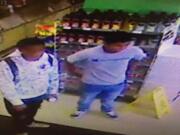 Police believe two men took part in two convenience store robberies this month in east Vancouver (Vancouver Police Department).