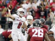 There’s a good chance Washington State coach Mike Leach will once again turn the Cougars’ Air Raid offense over to a graduate transfer quarterback. The conventional wisdom is that former Eastern Washington quarterback Gage Gubrud (above) is likely to succeed Gardner Minshew.