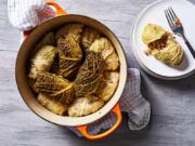 Sesame Chicken Cabbage Rolls.