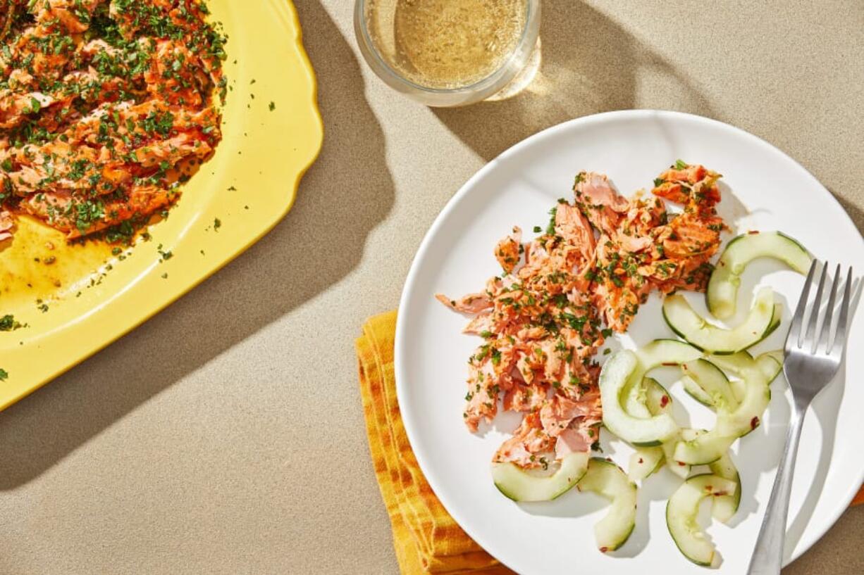 Salmon With Sriracha and Lime.