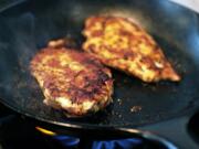 Quick-griddled chicken with herbs photographed in the Chicago Tribune studio on Wednesday, Aug. 21, 2019.