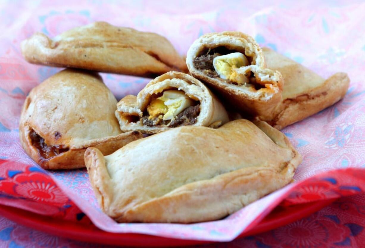 Baked meat empanadas, as seen on Wednesday, Aug. 28, 2019. (Hillary Levin/St.