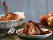 Apple dumplings from a recipe of the new edition of &quot;The Joy of Cooking,&quot; prepared and styled by Shannon Kinsella, in the test kitchen, Wednesday, Sept. 4, 2019.