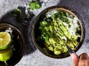 You need nothing more than a bowl and dinner fork to assemble guacamole.