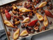 Roasted Fall Fruit With Balsamic-Ginger Glaze (Tom McCorkle for The Washington Post)