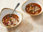 Chickpea, Chard and Porcini Soup.