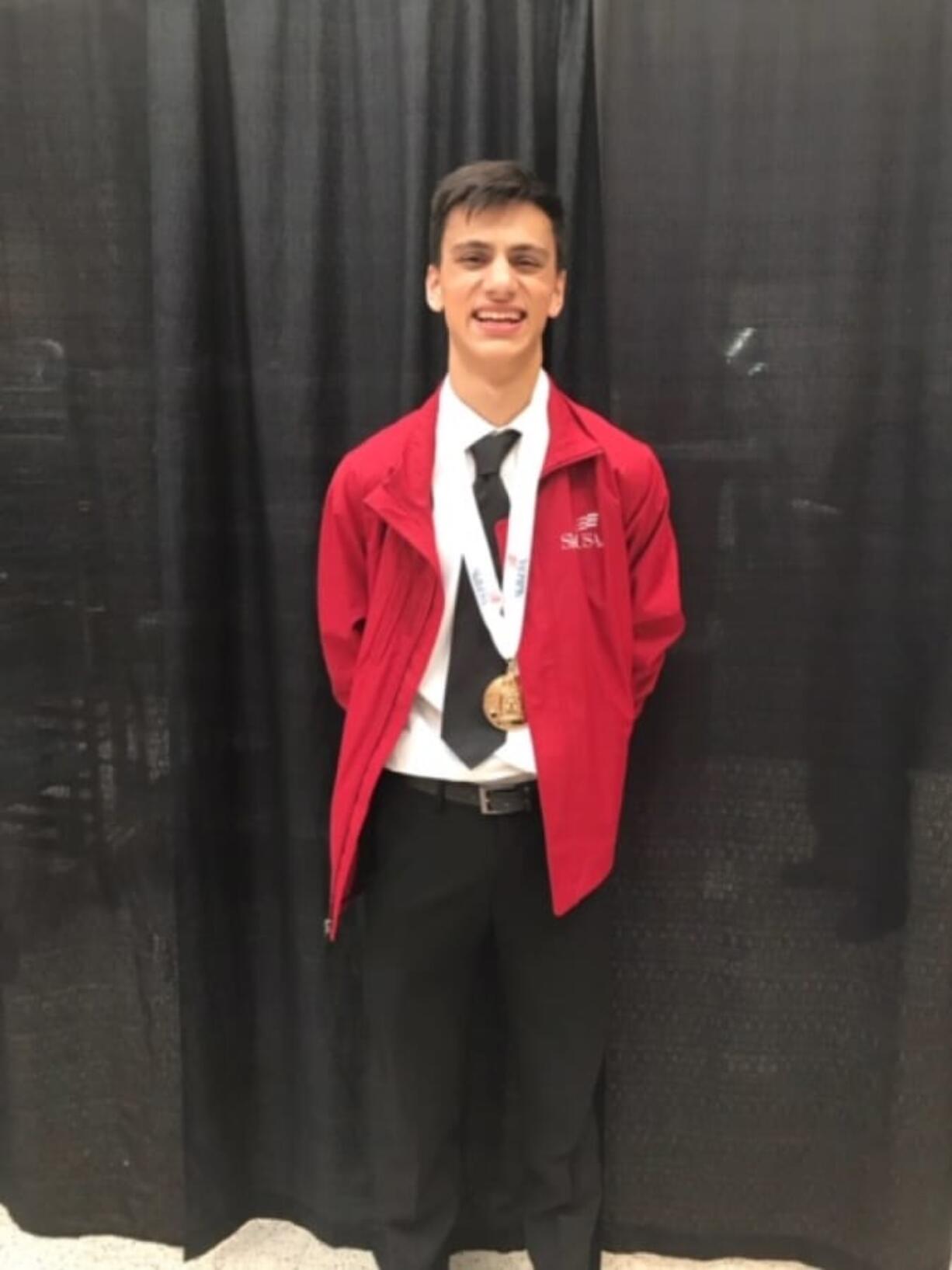 Felida: Skyview High School’s Justin Lindsay took home a first-place finish in the national SkillsUSA championship’s Extemporaneous Speaking contest.