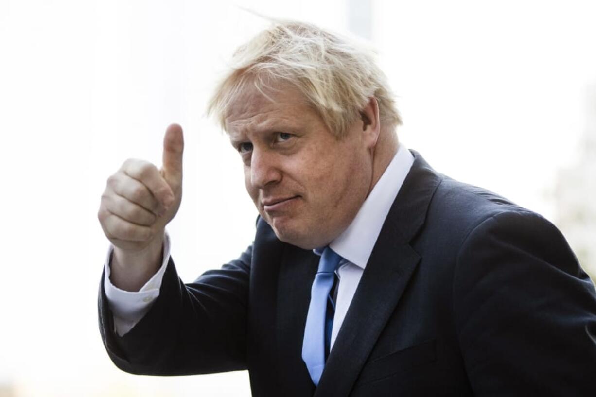 Britain&#039;s Prime Minister Boris Johnson departs from Hudson Yards, in New York, Tuesday, Sept. 24, 2019.   In a major blow to Johnson, Britain&#039;s highest court ruled Tuesday that his decision to suspend Parliament for five weeks in the crucial countdown to the country&#039;s Brexit deadline was illegal.