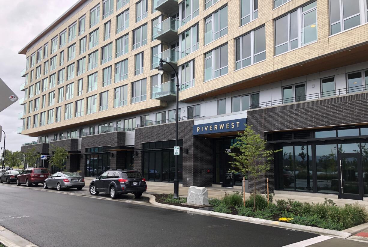 The RiverWest building at the Waterfront Vancouver.