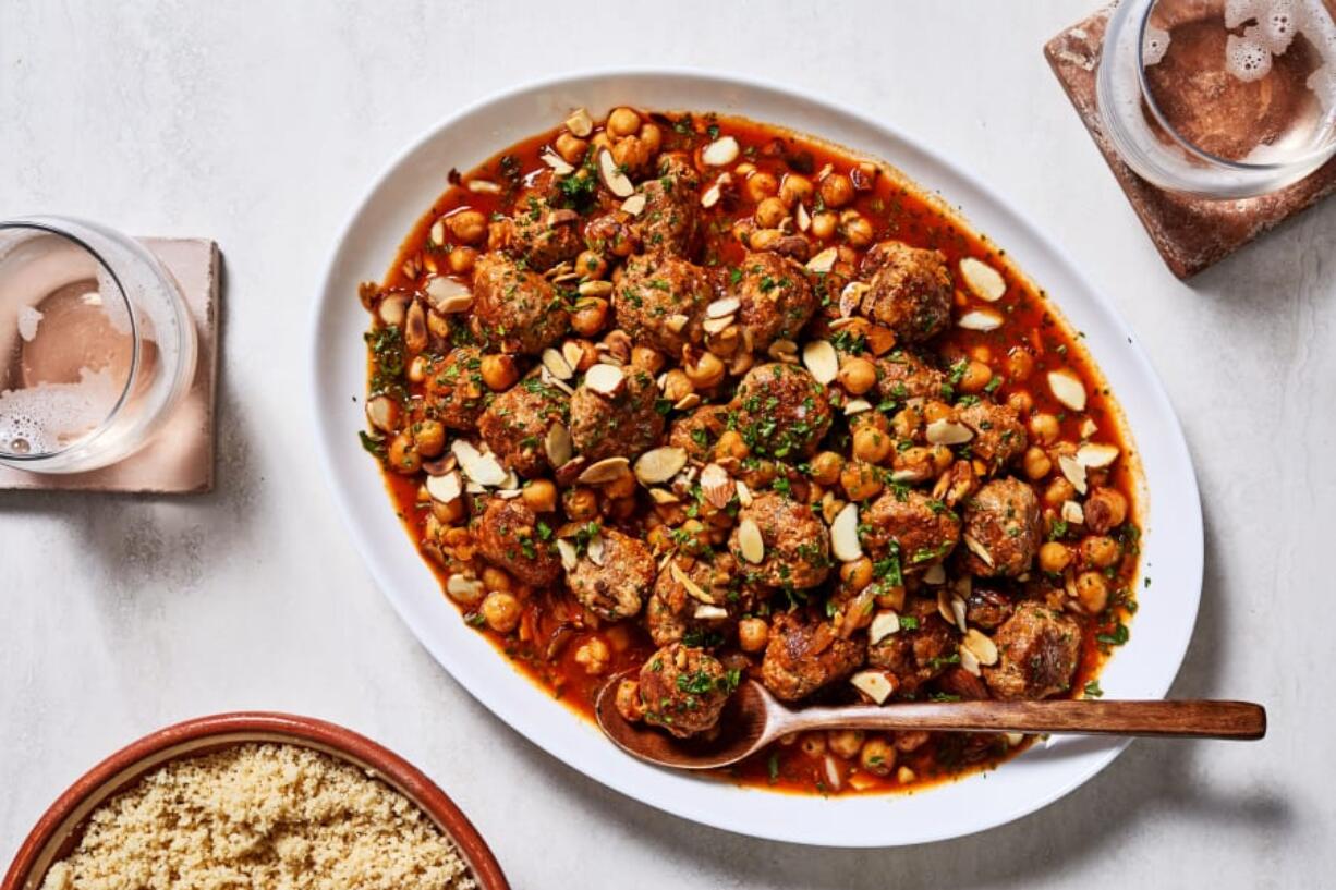 Algerian-Style Meatballs With Chickpeas.