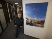 Scott Montross, CEO of Northwest Pipe Company, pauses for a portrait at the company&#039;s Vancouver headquarters office on Sept. 27.