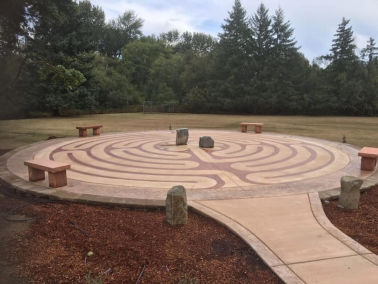 Ridgefield: The new outdoor labyrinth at the Southridge congregation of Community of Christ in Ridgefield.