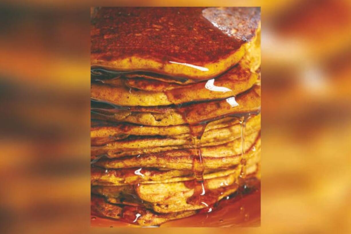 These pumpkin pancakes have a number of spices that will remind you of pumpkin pie, or your favorite latte.