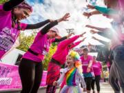 Participants young and old were celebrated at the Girlfriends Run for a Cure on Oct. 13 in Vancouver. In 13 years, the event has raised more than $600,000 for breast cancer research.