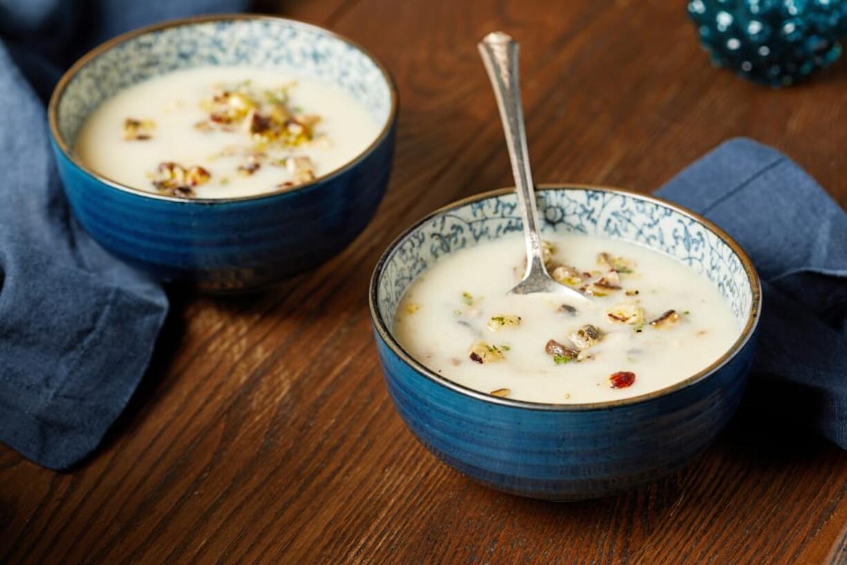 Cauliflower Soup with Mushrooms and Hazelnuts (Photo for The Washington Post by Tom McCorkle)