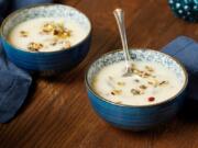 Cauliflower Soup with Mushrooms and Hazelnuts (Photo for The Washington Post by Tom McCorkle)