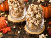 White Chocolate Pumpkin Pie Spice Popcorn Bites.