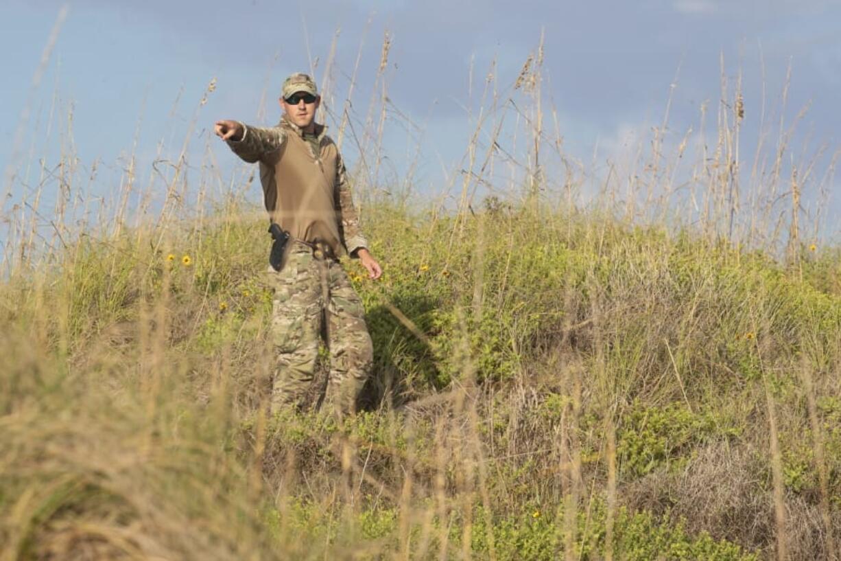 Several state agencies conduct an investigation on a Padre Island, Texas beach in Kleberg County after human remains were found on Monday, Oct. 28, 2019. The Kleberg County Sheriff&#039;s Office says a deputy located a woman&#039;s remains Sunday in a shallow grave on Padre Island, near Corpus Christi. Chief Deputy Jaime Garza says a man&#039;s body was discovered Monday beneath the first body.