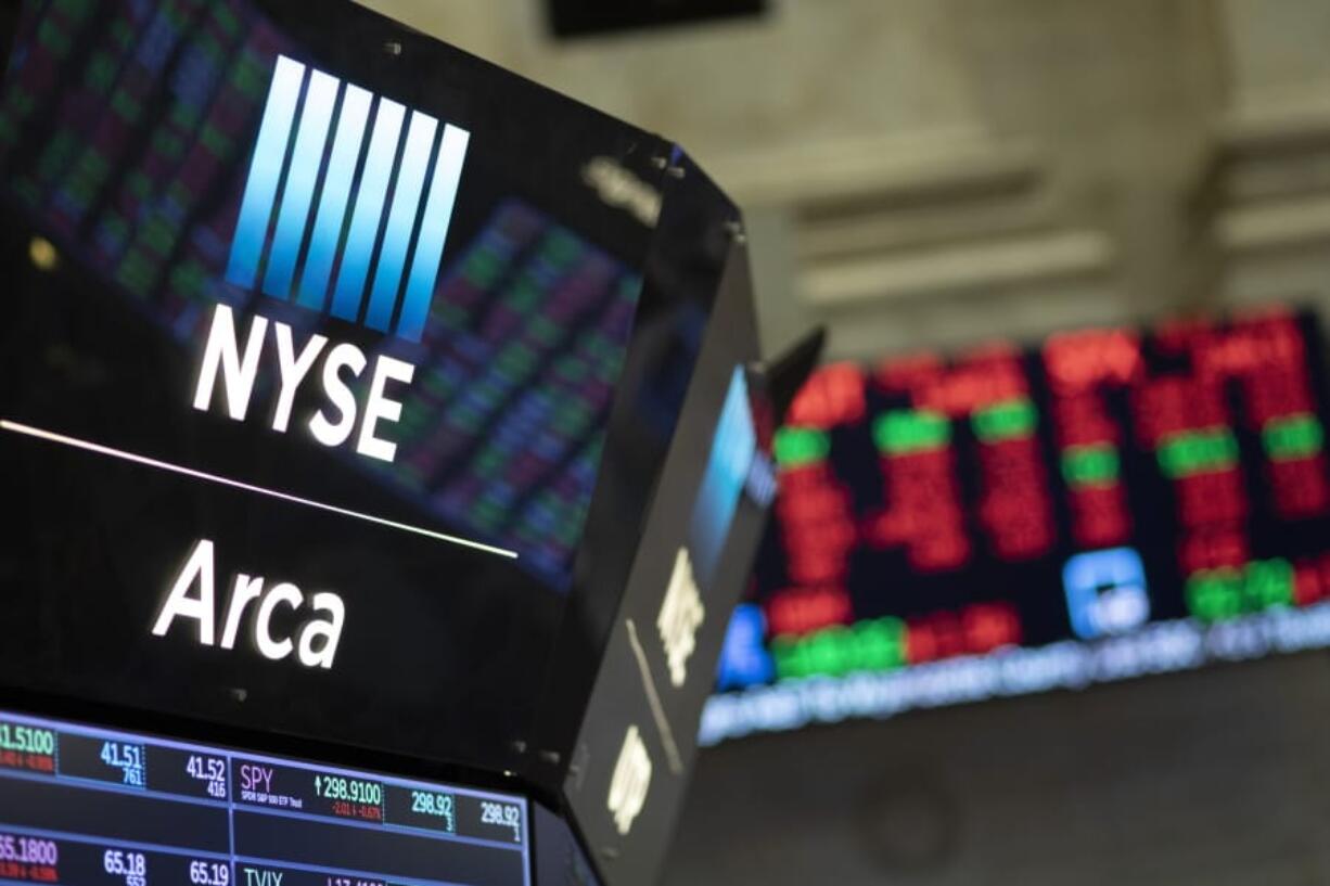 FILE - In this Sept. 18, 2019, photo stock prices are displayed at the New York Stock Exchange. The U.S. stock market opens at 9:30 a.m. EDT on Thursday, Oct. 24.