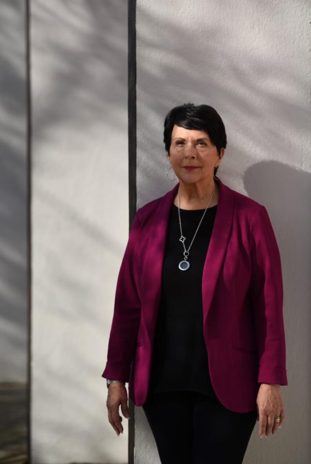 Linda Smith is pictured at the Shared Hope International offices in Vancouver on Oct. 31, 2019. In 1994 Smith won a successful write-in campaign for Washington's 3rd congressional district. After leaving politics, Smith founded Shared Hope International, a nonprofit that works to end sex trafficking.