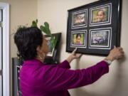 Linda Smith describes photos from her work in Fiji at the Shared Hope International offices in Vancouver on Oct. 31, 2019. After leaving politics, Smith founded Shared Hope International, a nonprofit that works to end sex trafficking. Smith has worked in dozens of locations and with thousands of people around the world since she founded Shared Hope International in 1998.