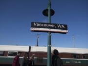 An Amtrak Cascades train pulls into the station in Vancouver at mid-morning on Nov. 22. There are four round trips per day to Portland, but not at normal commute hours.