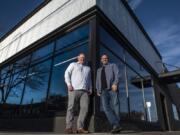 Brendan Ford, left, and Shawn Parker, founders of Fuel Medical Group, are celebrating the company&#039;s 10th anniversary today. The company has seen significant growth in staff and revenue since it launched.