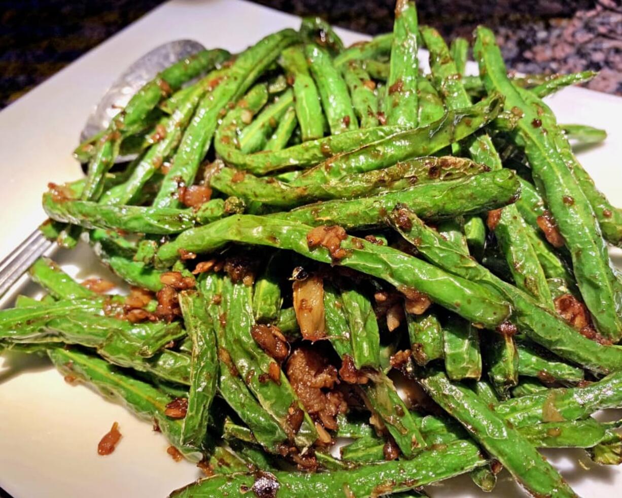 Sauteed string beans at Eastland Sushi &amp; Asian Cuisine.