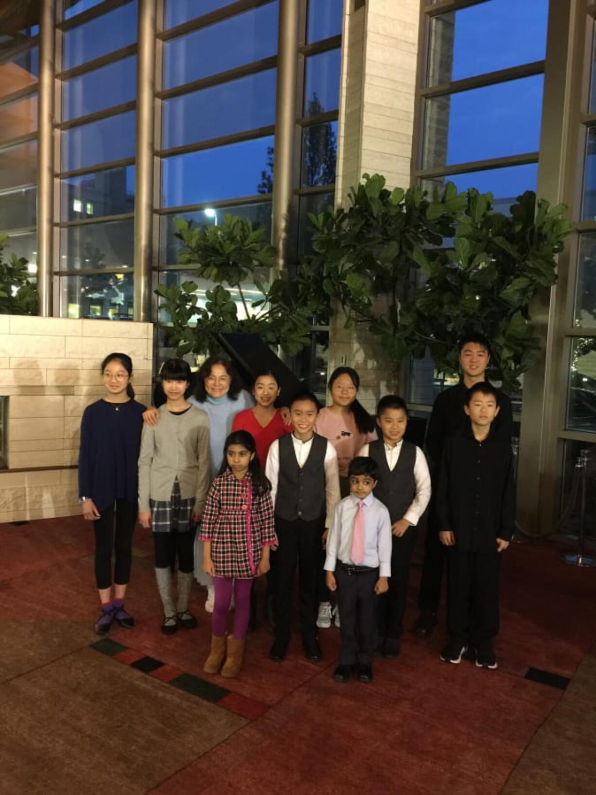 North Garrison Heights: Youth musicians who performed a piano concert at PeaceHealth Southwest Medical Center for patients and their families.