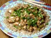 Quick-Fried Diced Chicken and Cucumbers.