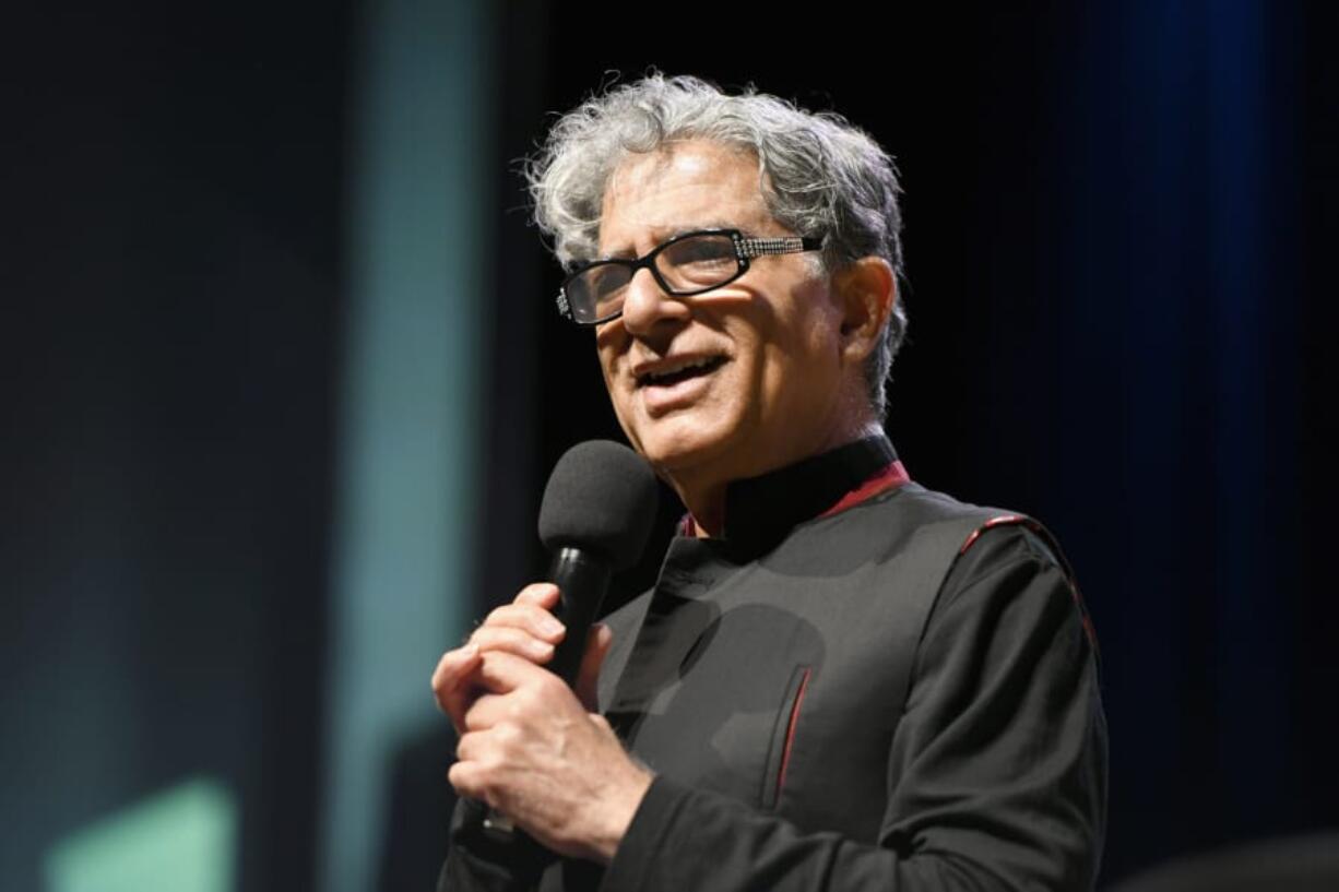 Deepak Chopra speaks onstage at &quot;Something in the Water&quot; on April 27 in Virginia Beach City, Va.