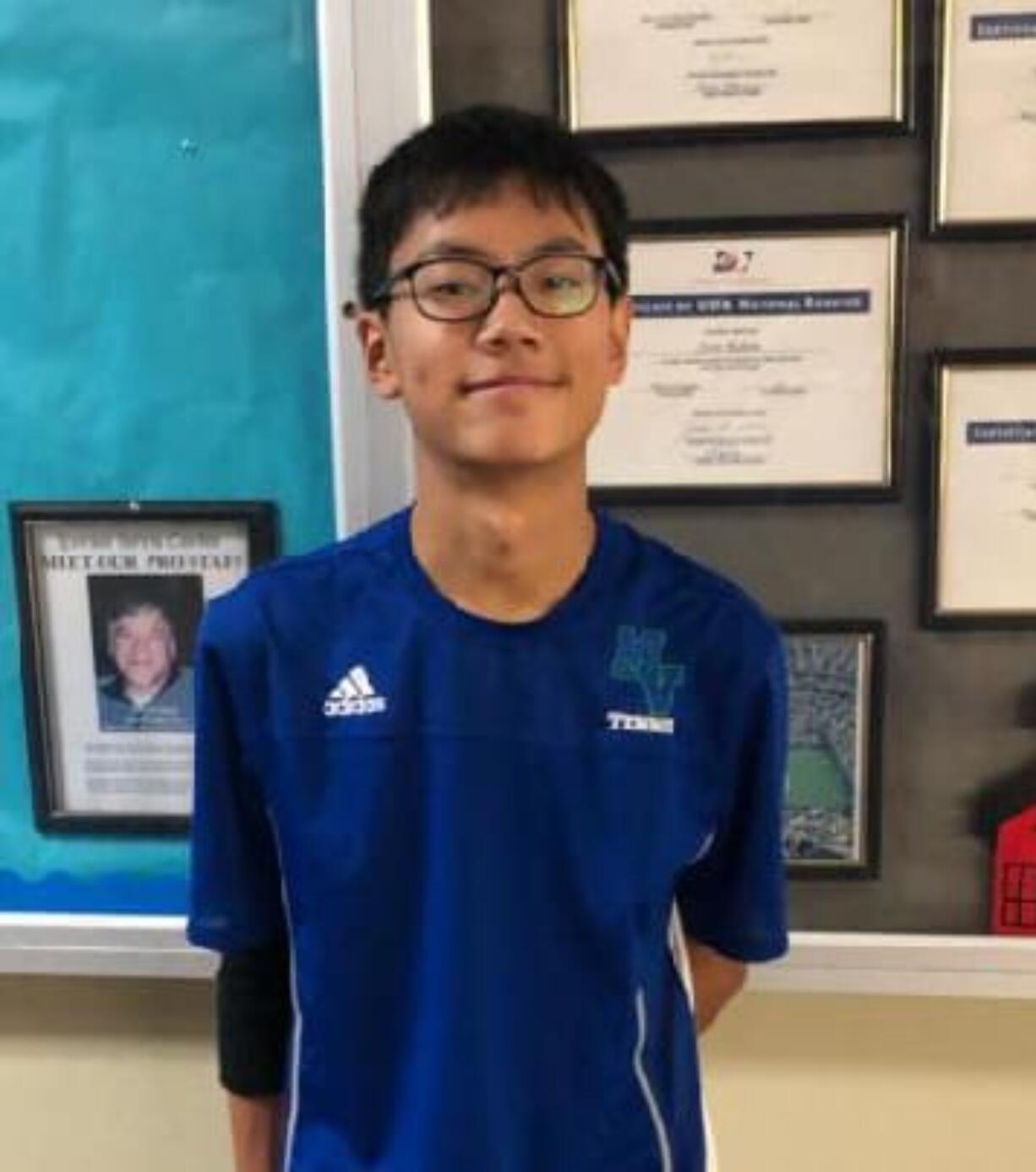 Kevin Kim, Mountain View boys tennis