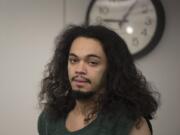 Isaac Depre Frazier makes a first appearance Jan. 2, 2018, in Clark County Superior Court in connection with a 2017 shooting and robbery in Vancouver. Frazier was sentenced Tuesday to 33 years in prison.