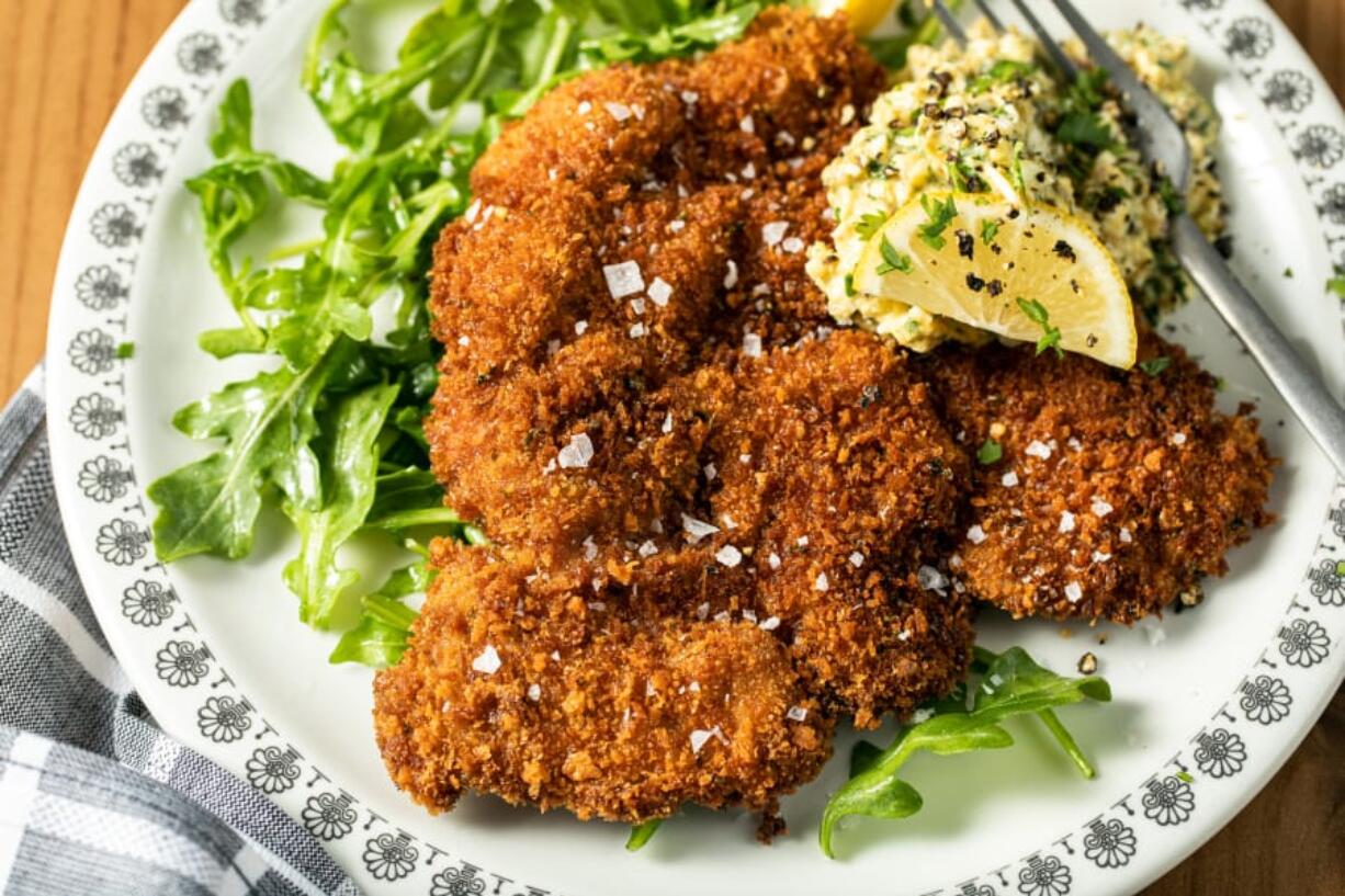 Pork Milanese With Gribiche.