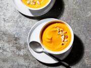 Roasted Carrot and Cashew Soup.