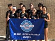 Members of Pacific Ice, the Junior Team Tennis entry from Club Green Meadows representing the USTA Pacific Northwest Section, pose in San Antonio at the national championships.