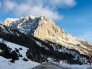 After making our way up dozens of switchbacks through Slovenia&#039;s Vrsic Pass, this was the view on the way down into the Soca Valley.