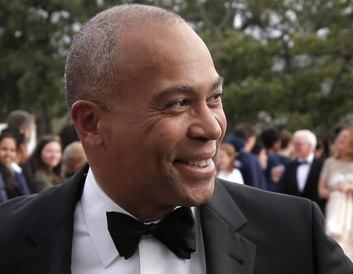 FILE - In this May 7, 2017 file photo, former Massachusetts Gov. Deval Patrick arrives at the John F. Kennedy Presidential Library and Museum in Boston for the 2017 Profile in Courage award ceremony. Former Massachusetts Gov. Deval Patrick is telling allies he plans to seek the Democratic presidential nomination. That&#039;s according to a person with knowledge of his plans who spoke to The Associated Press on condition of anonymity to discuss private conversations.