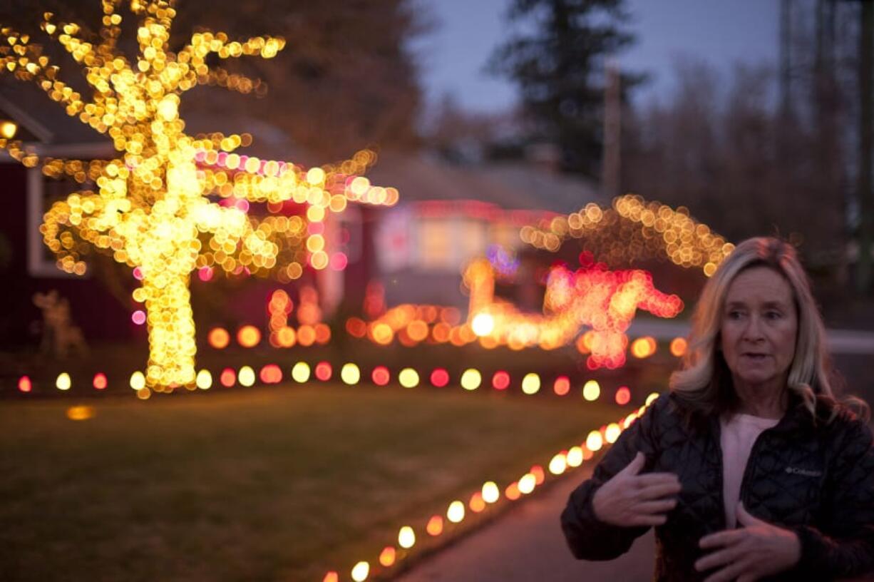 The residents of the short block on 42nd Street between Columbia and Washington have gone all out on Christmas decor this year. Lincoln Neighborhood Association chair Jenny Brown is the ringleader of the effort.