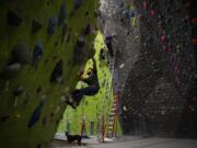 Nathan Ordanza, of Vancouver, boulders at the Source Climbing Center in Vancouver. Ordanza said he likes climbing because it&#039;s a good workout that focuses on problem solving. &quot;With the rainy season here, you can still workout without having to go outside,&quot; he said.