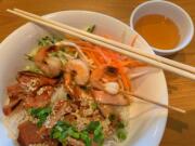 Grilled Chicken and Shrimp Vermicelli at Pho Vi Van.