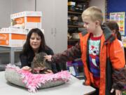 WASHOUGAL: First-graders at Cape Horn-Skye Elementary recently created toys and blankets for dogs and cats at the West Columbia Gorge Humane Society.