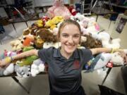 Hannah Jenkins, a senior at Bartow High School&#039;s Medical and Fire Academy, has collected nearly 200 stuffed animals at the school to comfort children enduring a traumatic situation.