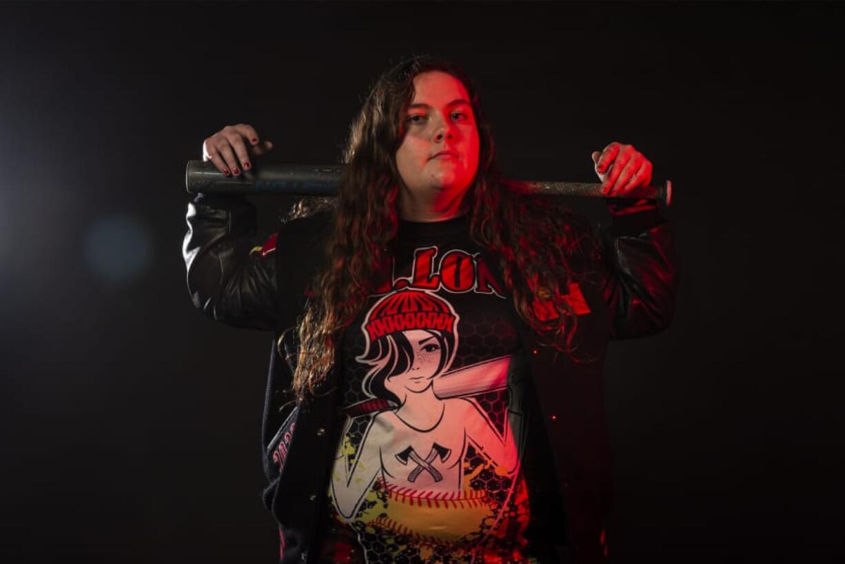 LEAD OPTION-Savannah Fesler of R.A. Long poses for a press photo at The Columbian offices on Wednesday, Nov. 27, 2019.