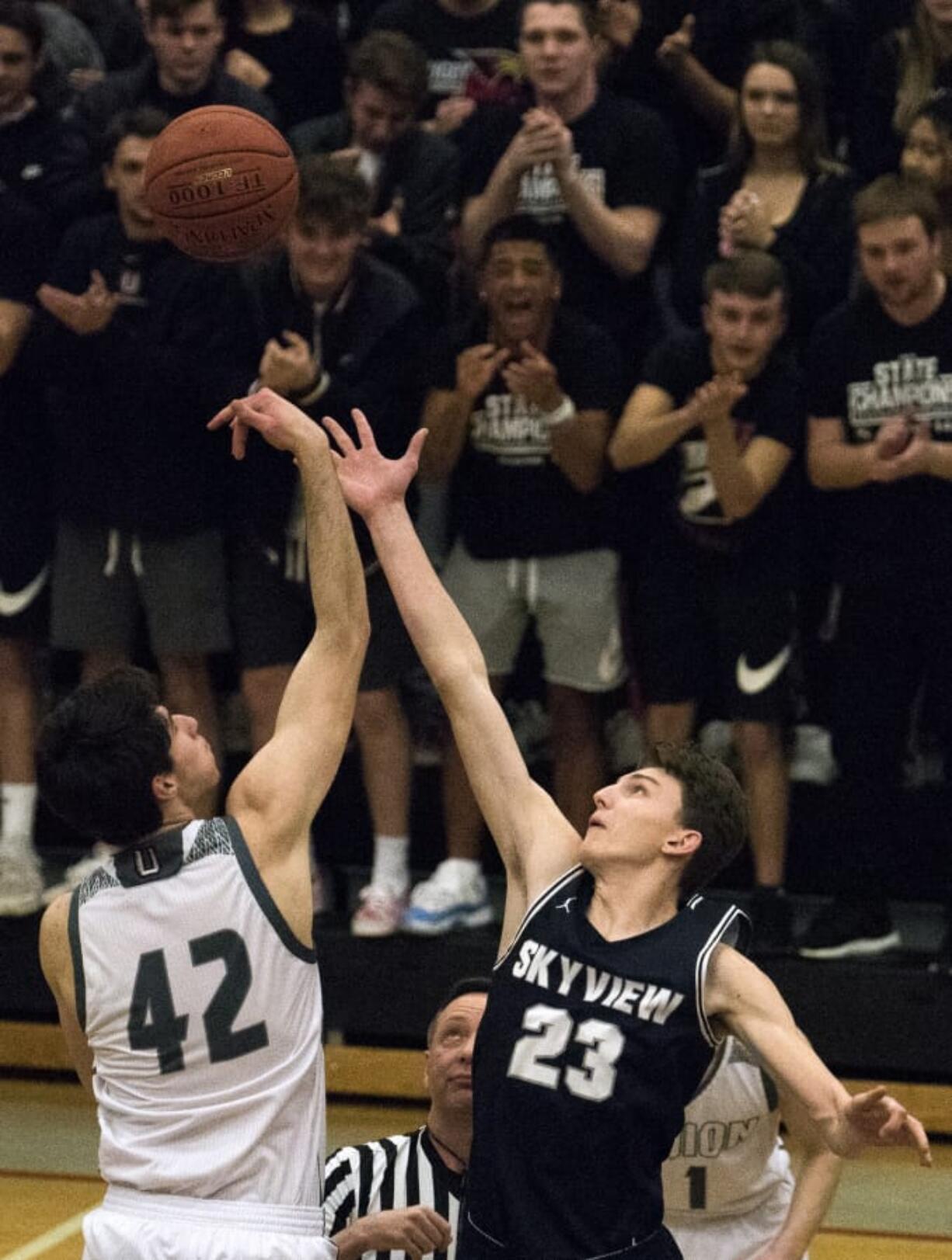 Skyview&#039;s Kyle Gruhler, right, is an all-league returner.