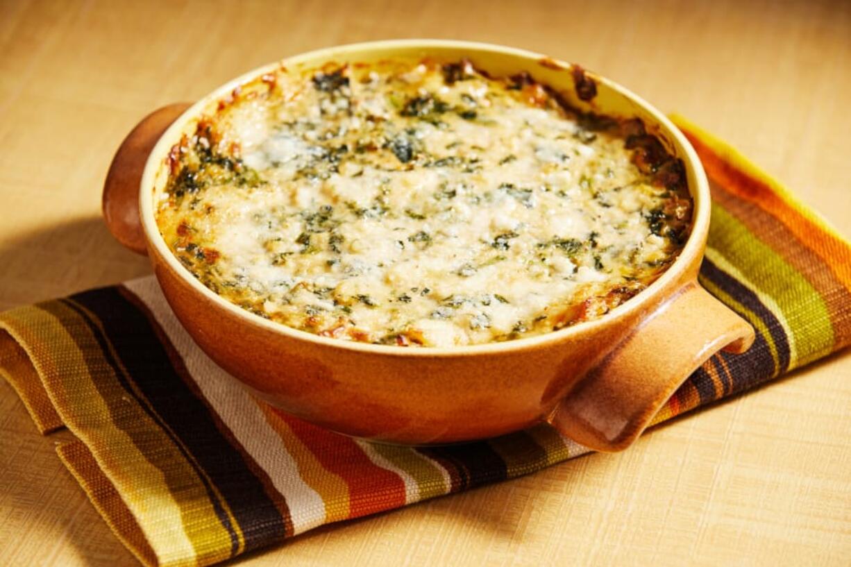 Warm Crab and Spinach Dip.